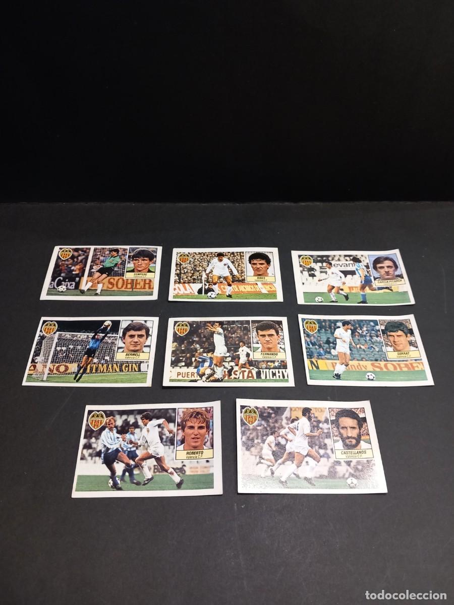 Cromos de f&uacute;tbol: VALENCIA C.F. LOTE DE CROMOS DE FUTBOL LIGA 84-85 EDICIONES ESTE NUNCA PEGADOS / COMPRA MIN&Iacute;MA 5 &euro;