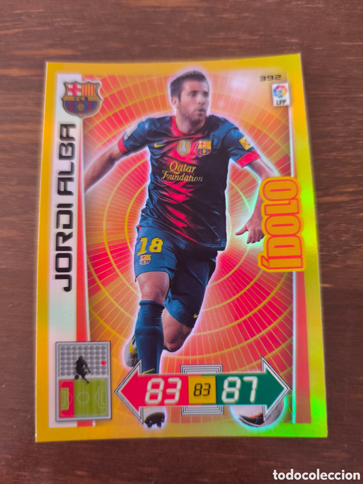 Cromos de f&uacute;tbol: Jordi Alba &iacute;dolo adrenalyn 12/13
