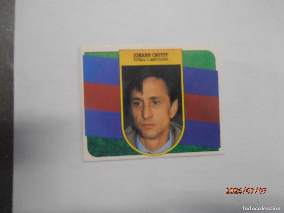 Cromos de f&uacute;tbol: Johann Cruyff - Barcelona -Este 91-92