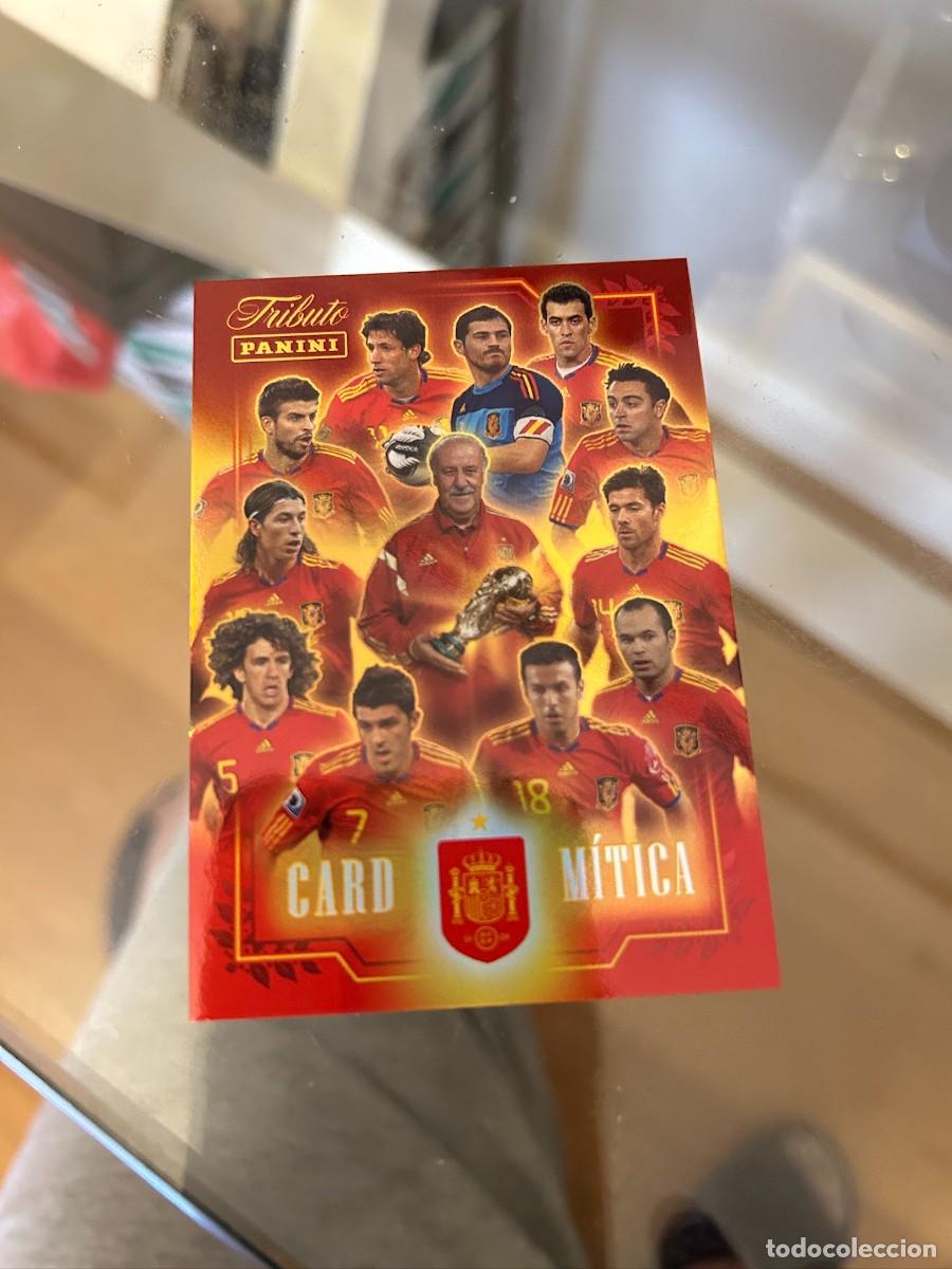 Cromos de f&uacute;tbol: CARD MITICA TRIBUTO A LA SELECCION NUEVA