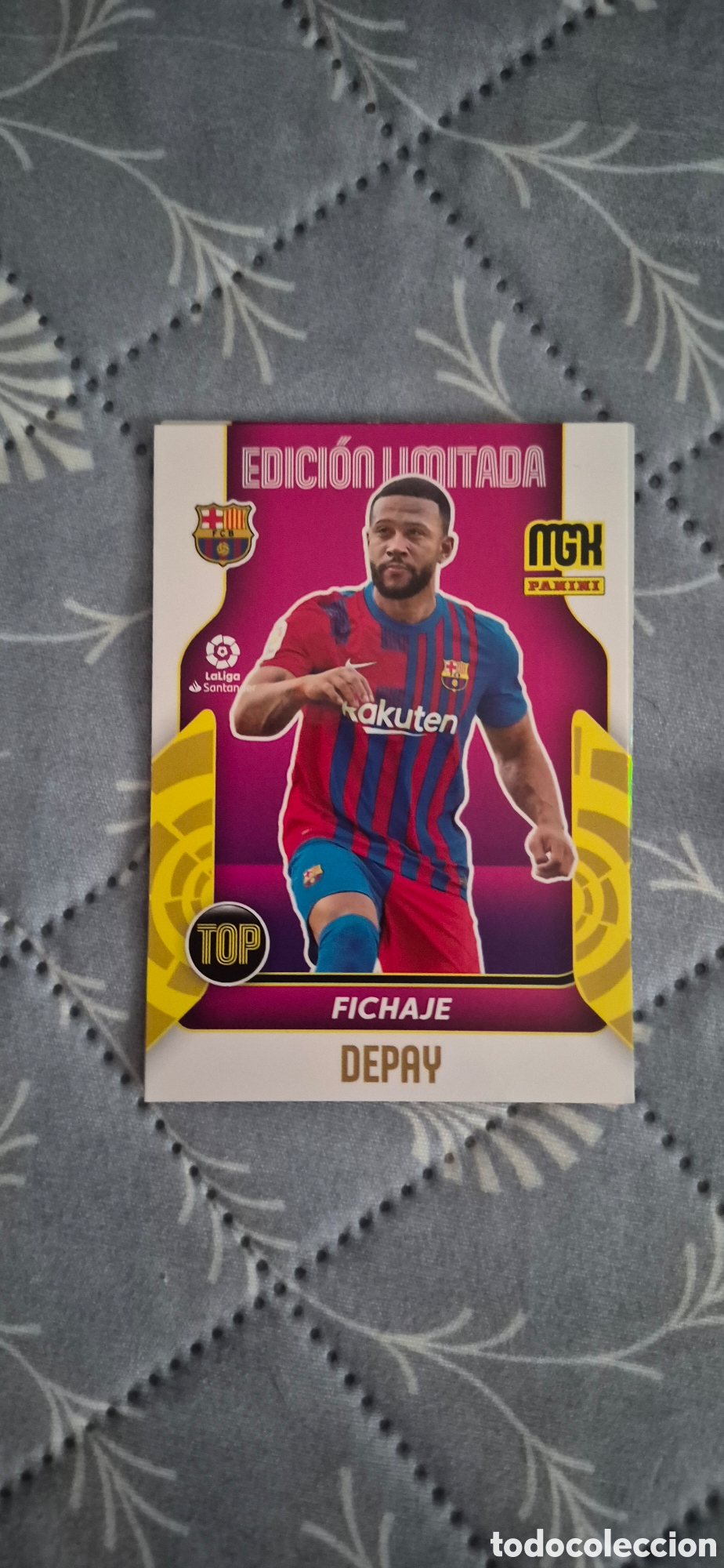Football Stickers: CROMO EDICI&Oacute;N LIMITADA DEPAY