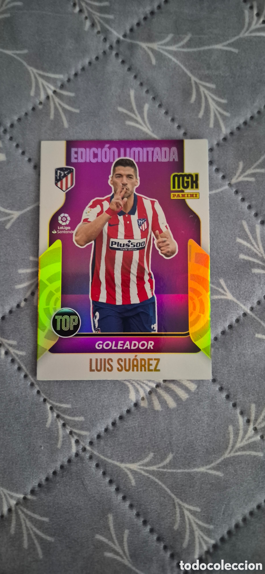 Football Stickers: CROMO EDICI&Oacute;N LIMITADA LUIS SU&Aacute;REZ