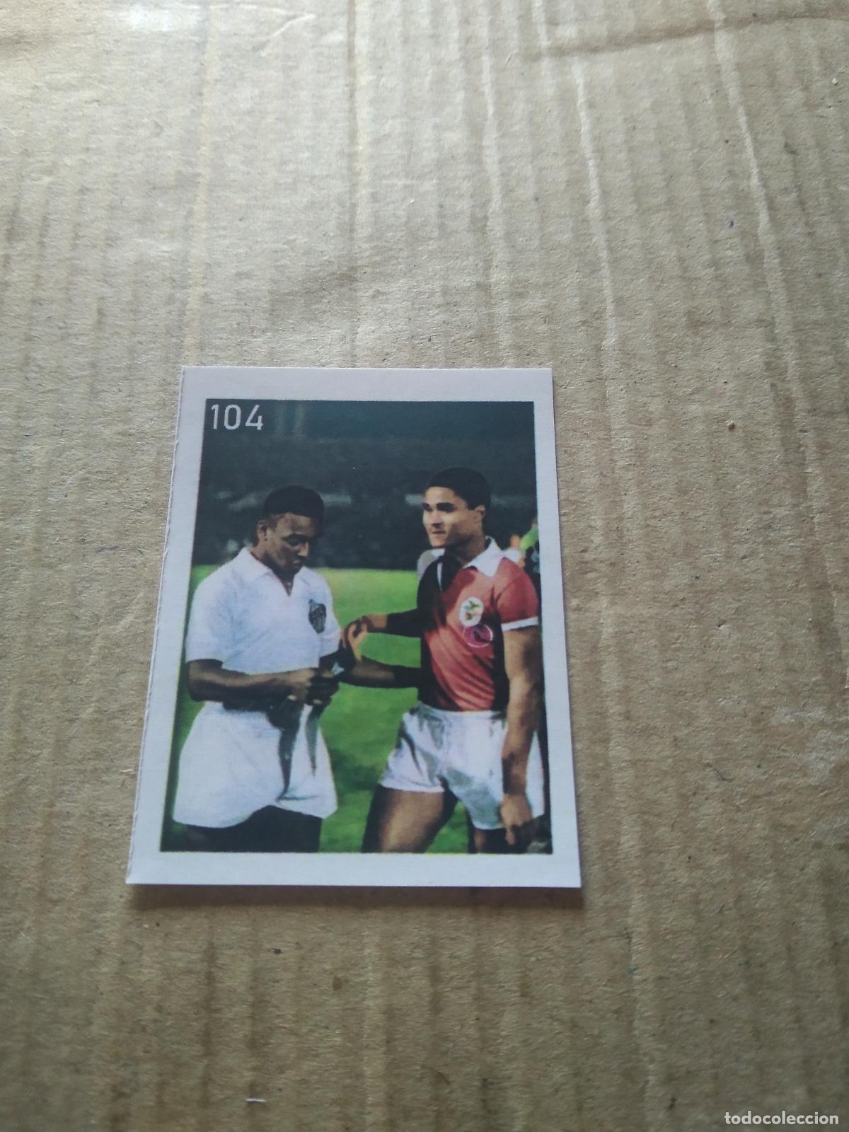 Fu&szlig;ball-Sticker: 104 EUSEBIO PELE BRASIL CROMO FUTBOL ALBUM DE FIGURINHAS DO REI PELE O MELHOR JOGADOR CAPITAO GANCHO