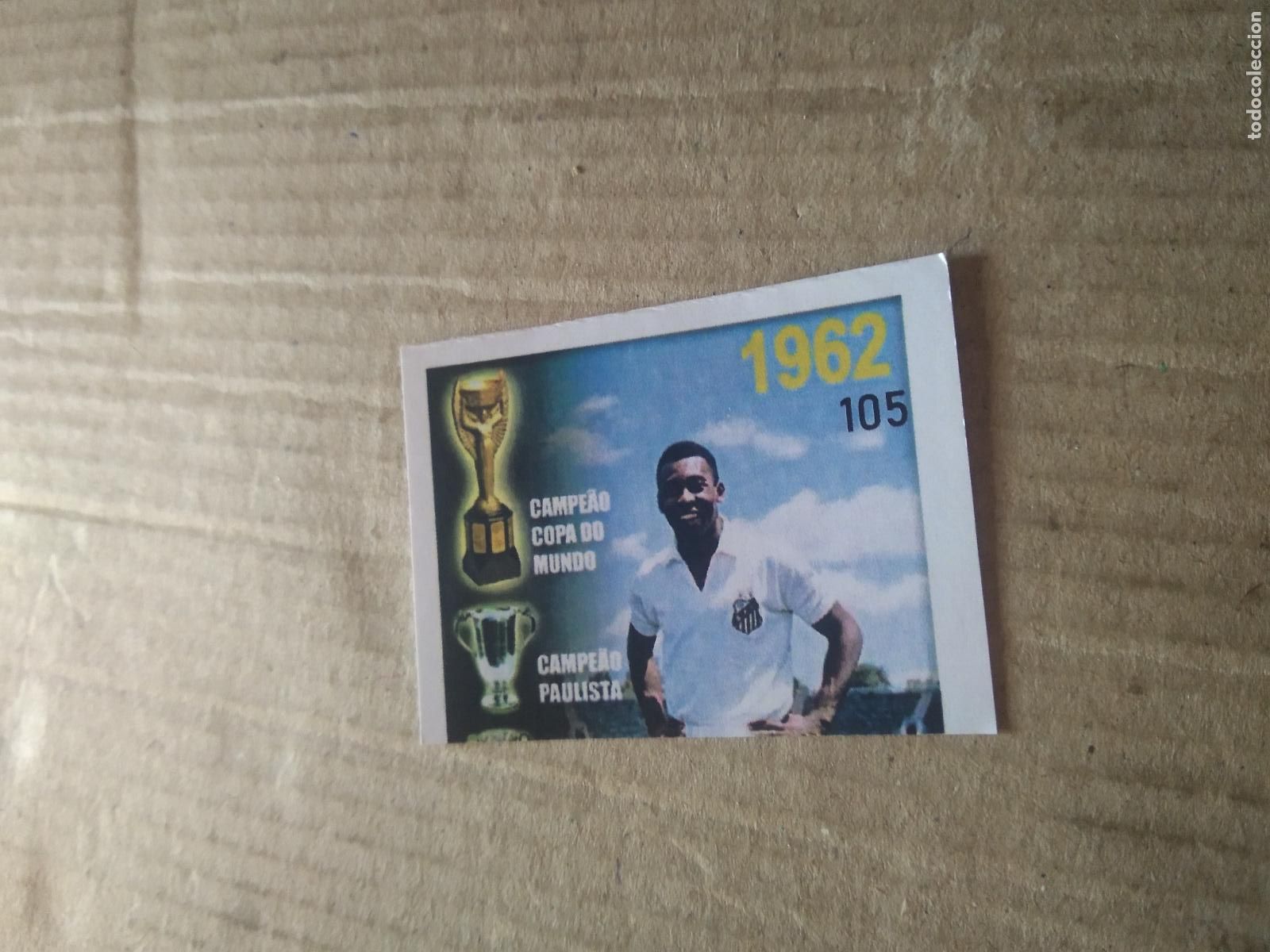 Football Stickers: 105 PELE BRASIL CROMO FUTBOL ALBUM DE FIGURINHAS DO REI PELE O MELHOR JOGADOR CAPITAO GANCHO