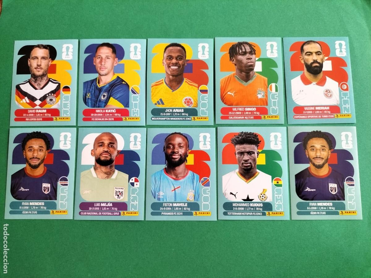 Figurine di Calcio: (PANINI)FIFA WORLD CUP 2026) LOTE DE 10 CROMOS ORIGINALES SIN PEGAR