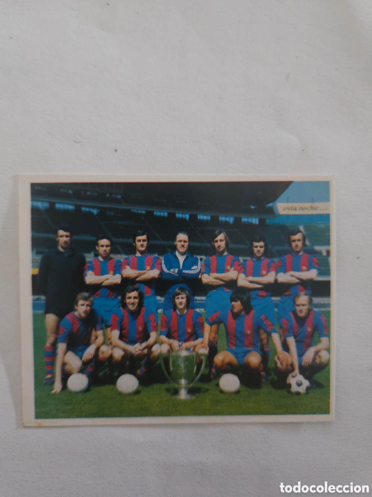 Cromos de f&uacute;tbol: CROMO n&ordm; 80 PLANTILLA CON CRUYFF COLECCI&Oacute;N OFICIAL BARCELONA 1899 1996 DE MAGIC BOX INT.