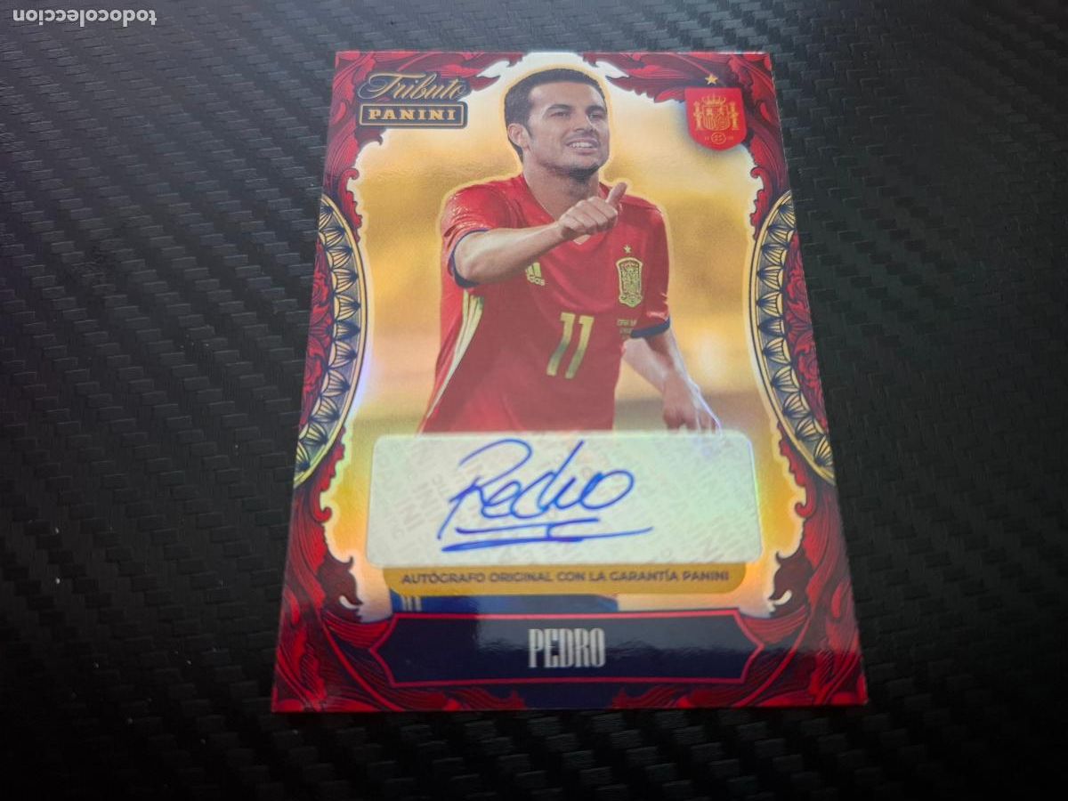 Cromos de f&uacute;tbol: PEDRO AUTOGRAFO ORIGINAL TRIBUTO SELECCI&Oacute;N ESPA&Ntilde;OLA 2010-2026