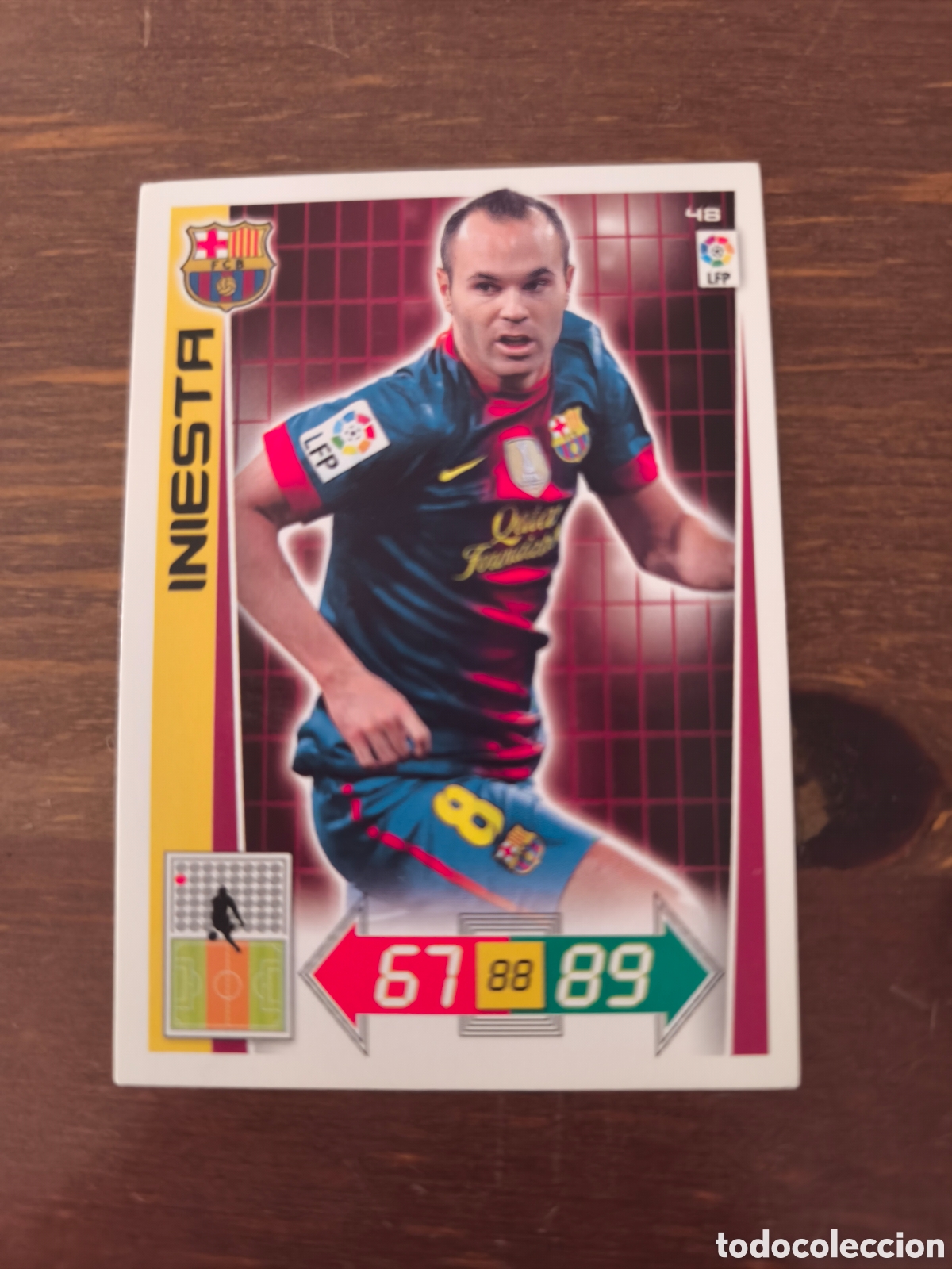 Cromos de f&uacute;tbol: Iniesta adrenalyn 12/13