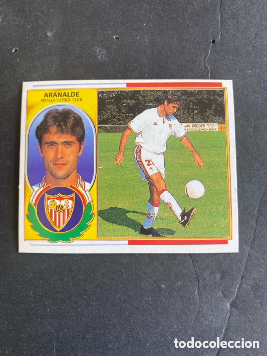 Cromos de f&uacute;tbol: Cromo liga 96/97 Fichaje N*35 Sevilla CF nunca pegada