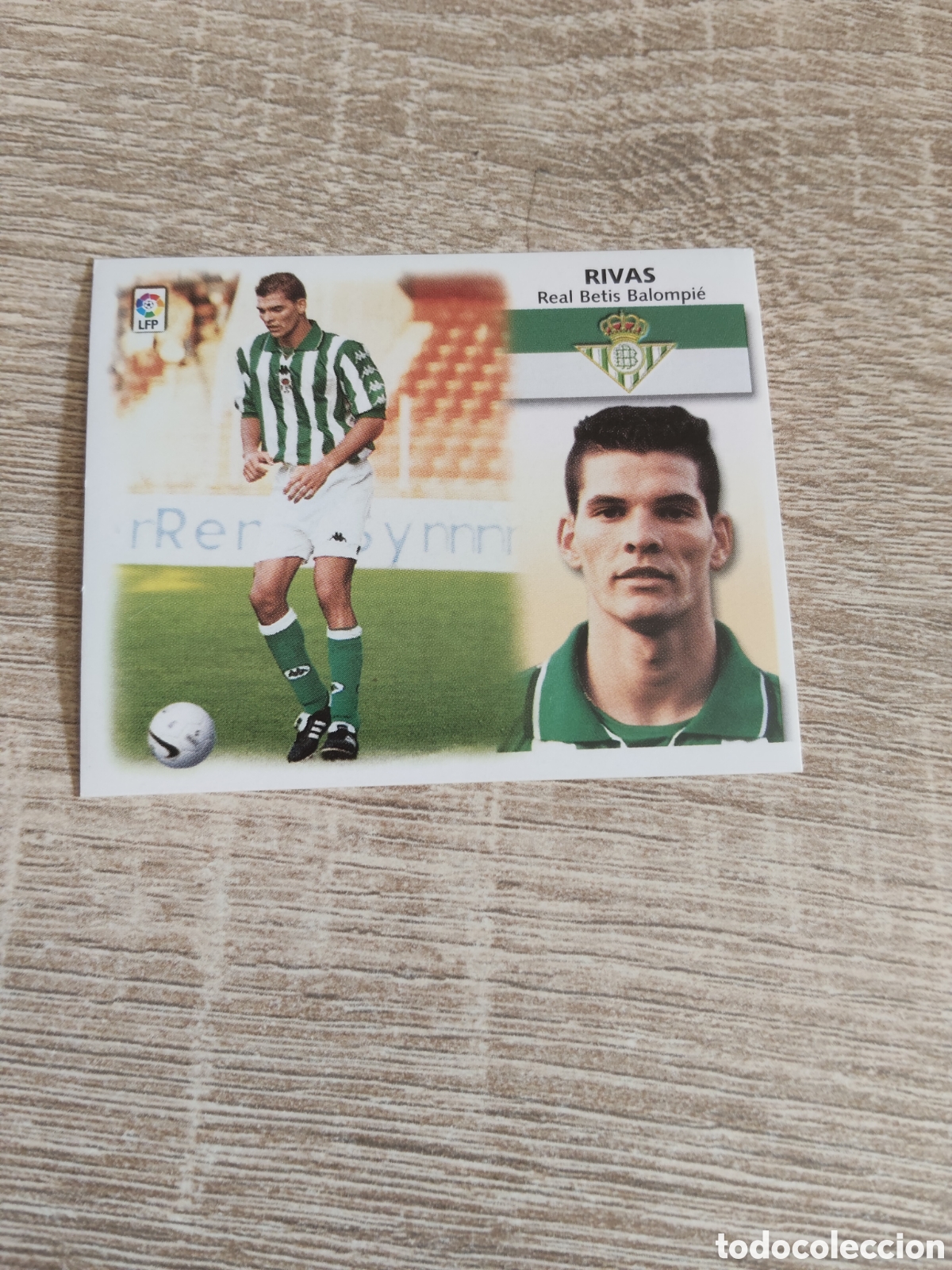 Cromos de f&uacute;tbol: Rivas coloca Real Betis liga 1999 2000 99 00 ediciones este nuevo