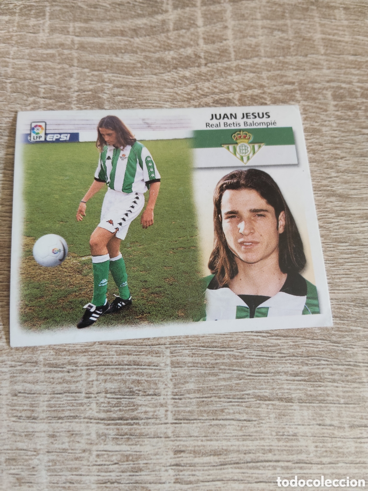 Cromos de f&uacute;tbol: Juan Jes&uacute;s coloca Real Betis liga 1999 2000 99 00 ediciones este nuevo