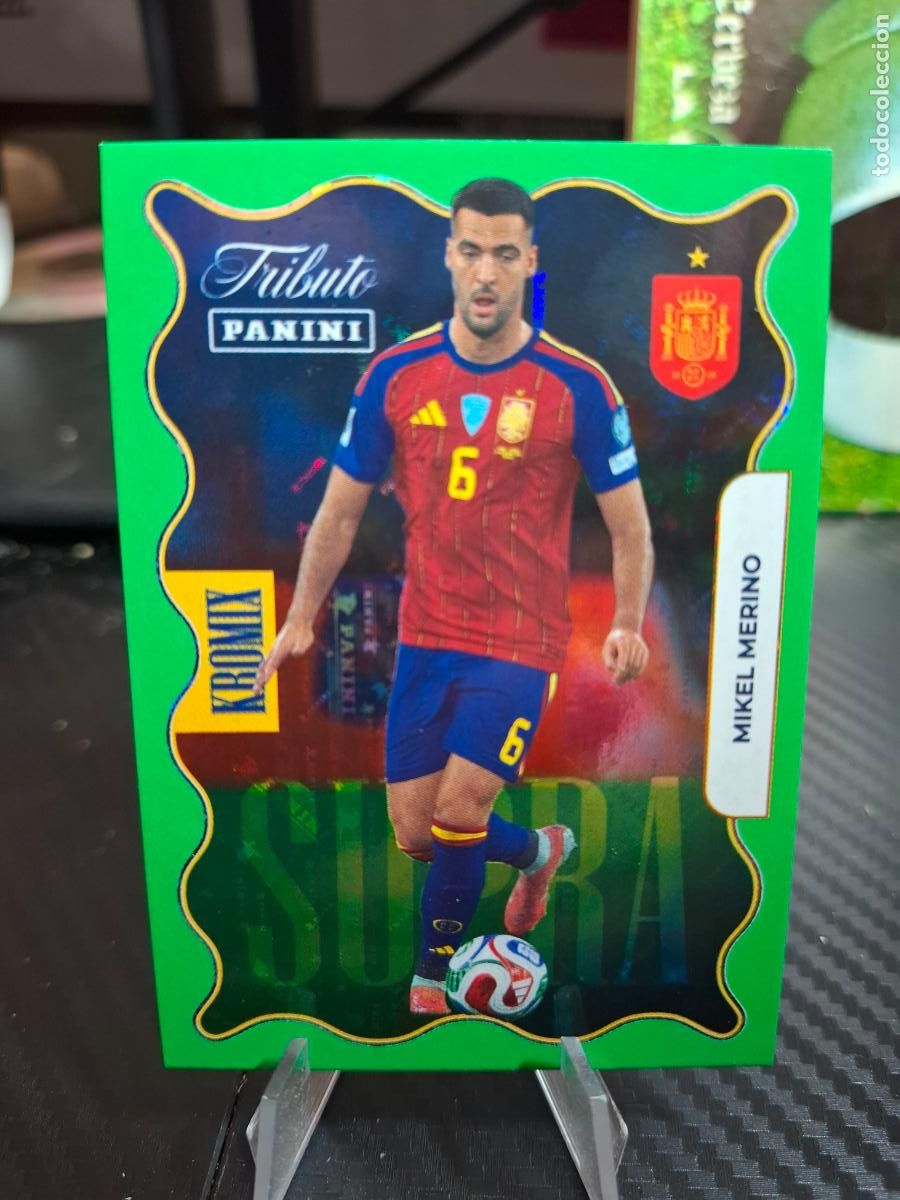 Cromos de f&uacute;tbol: KROMIX VERDE GREEN MERINO SELECCI&Oacute;N ESPA&Ntilde;OLA 2010 2026 PANINI TRIBUTO KV78