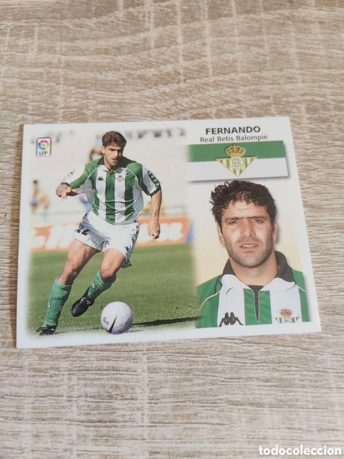 Cromos de f&uacute;tbol: Fernando baja Real Betis liga 1999 2000 99 00 ediciones este nuevo