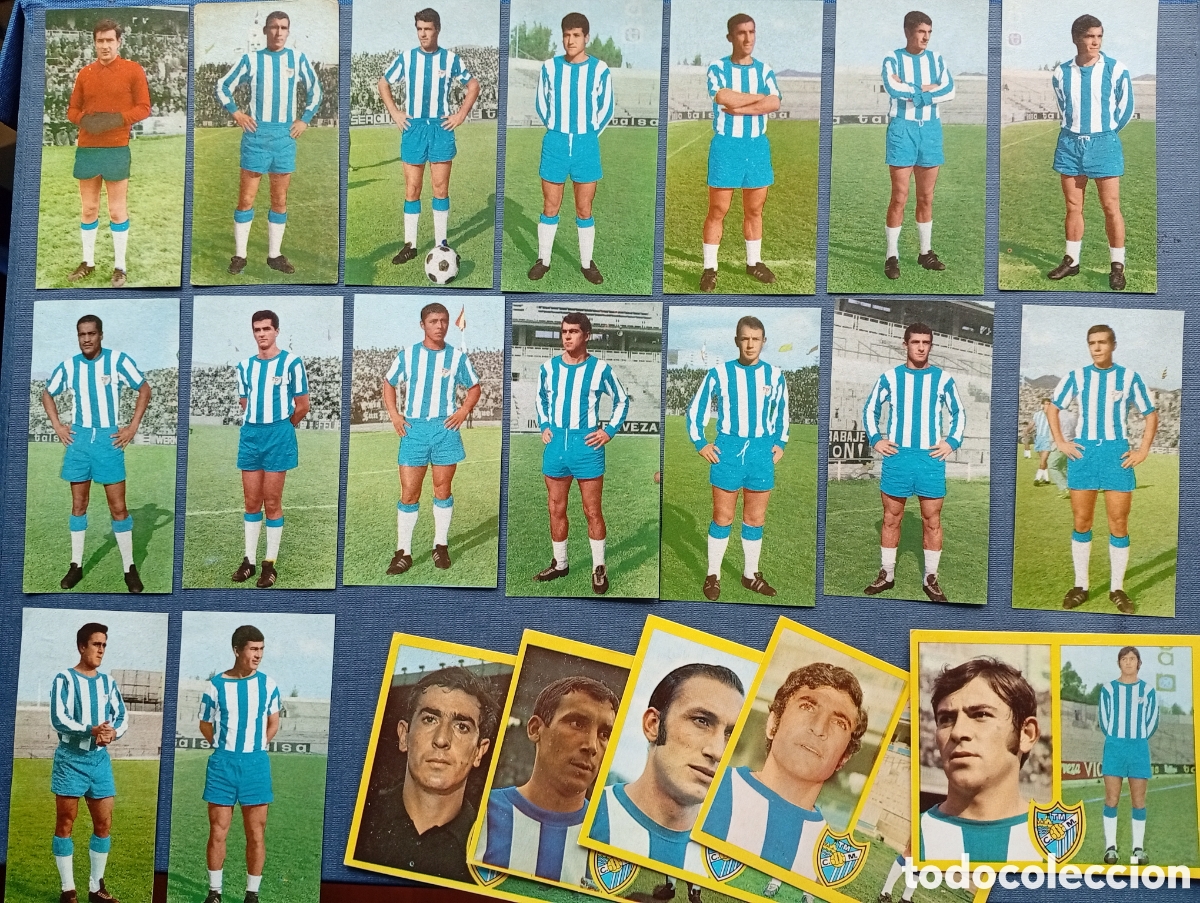 Cromos de f&uacute;tbol: C.D. MALAGA - LOTE (21) CROMOS ESTE 1972/73 + RUIZ ROMERO 1970 - RESERVADO