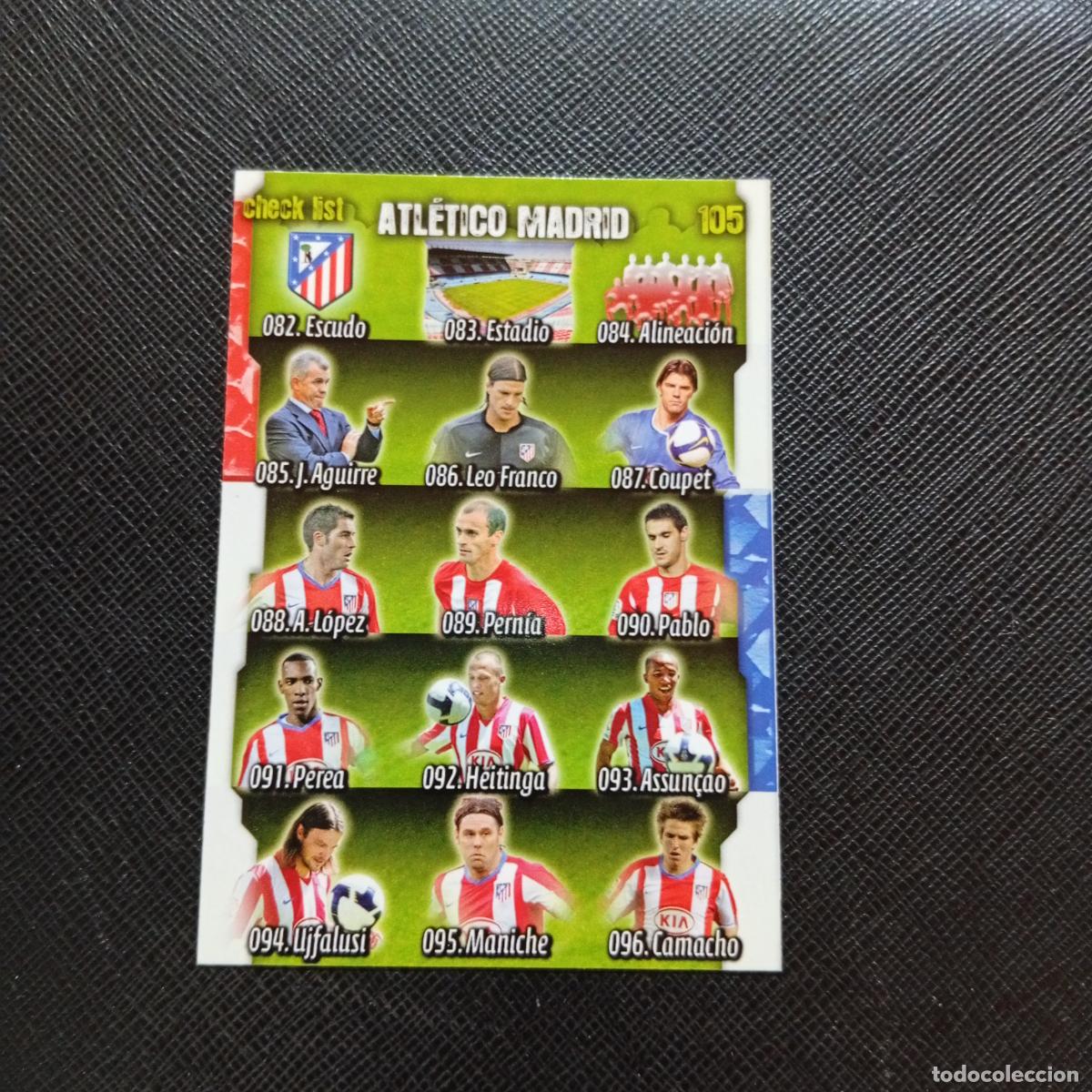 Cromos de f&uacute;tbol: 105 CHECK LIST AT MADRID MUNDICROMO QUIZ GAME 2008 2009 FUTBOL 08 09 - A211 PG12