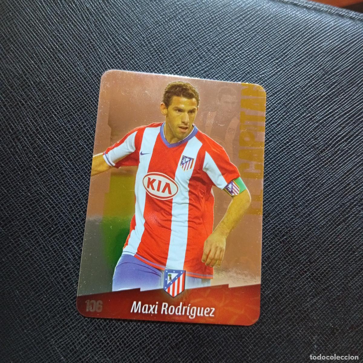 Cromos de f&uacute;tbol: 106 MAXI RODRIGUEZ AT MADRID MUNDICROMO QUIZ GAME 2008 2009 FUTBOL 08 09 - A211 PG43 PUNTAS REDONDAS