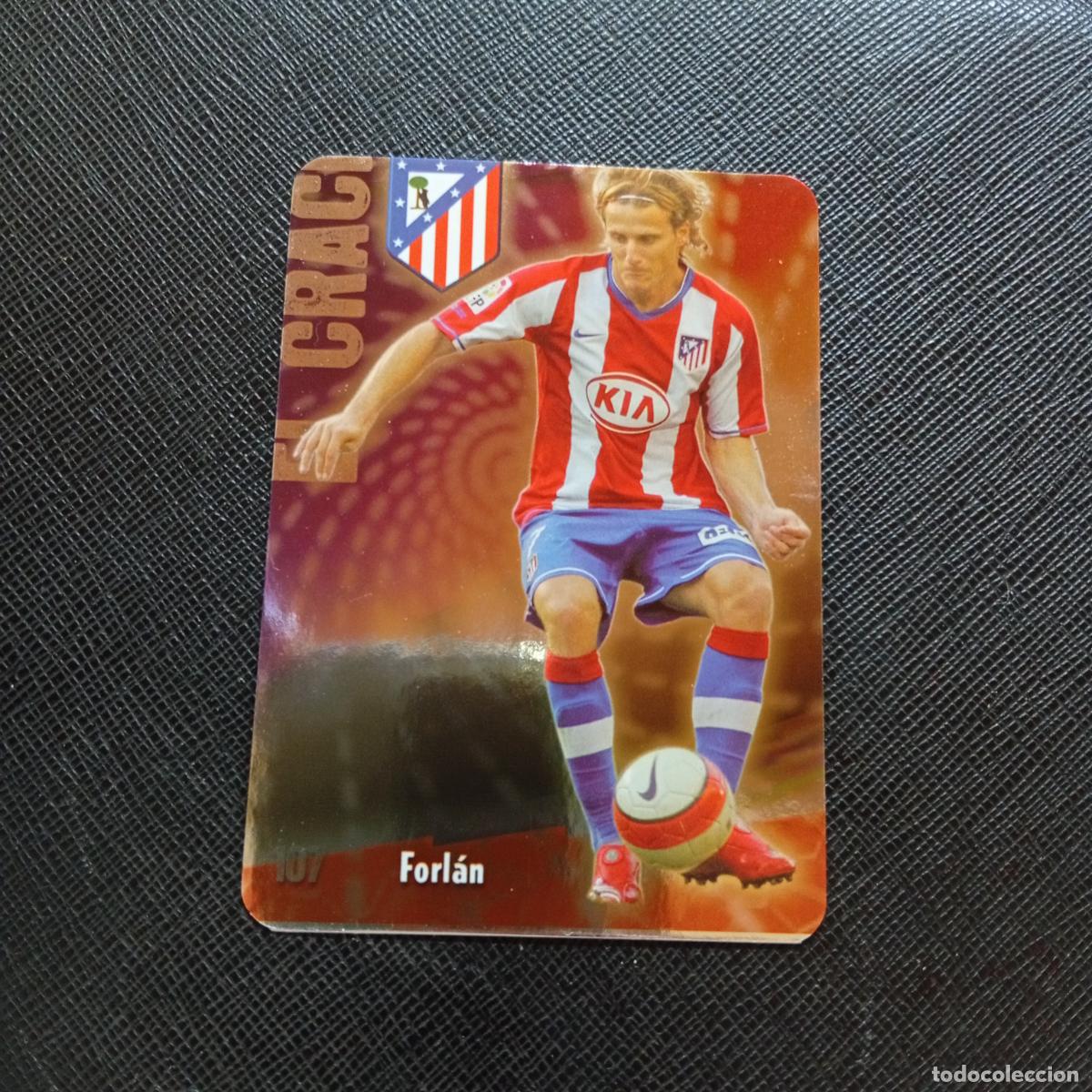Cromos de f&uacute;tbol: 107 FORLAN AT MADRID MUNDICROMO QUIZ GAME 2008 2009 FUTBOL 08 09 - A211 PG43 PUNTAS REDONDAS