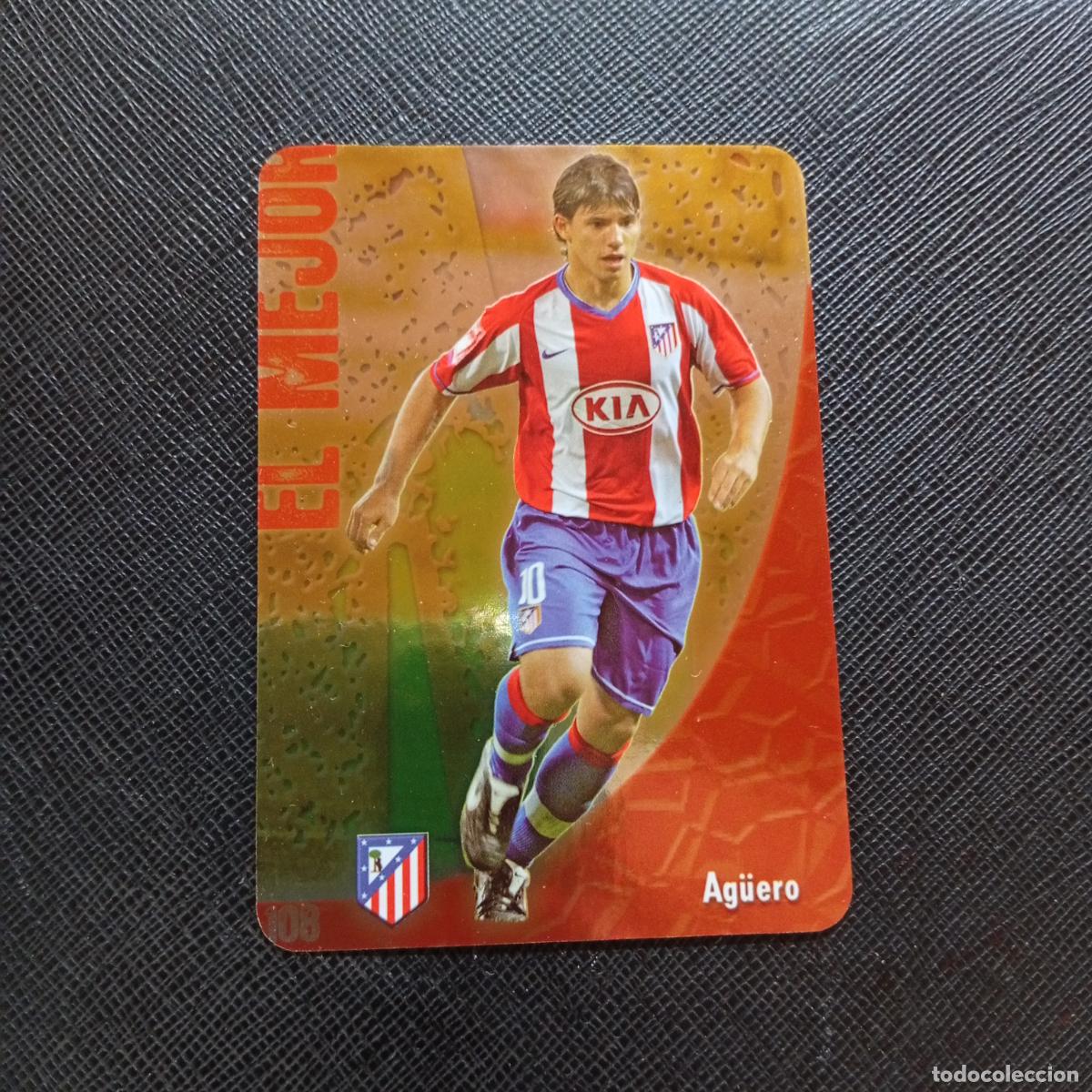 Cromos de f&uacute;tbol: 108 AGUERO AT MADRID MUNDICROMO QUIZ GAME 2008 2009 FUTBOL 08 09 - A211 PG43 PUNTAS REDONDAS