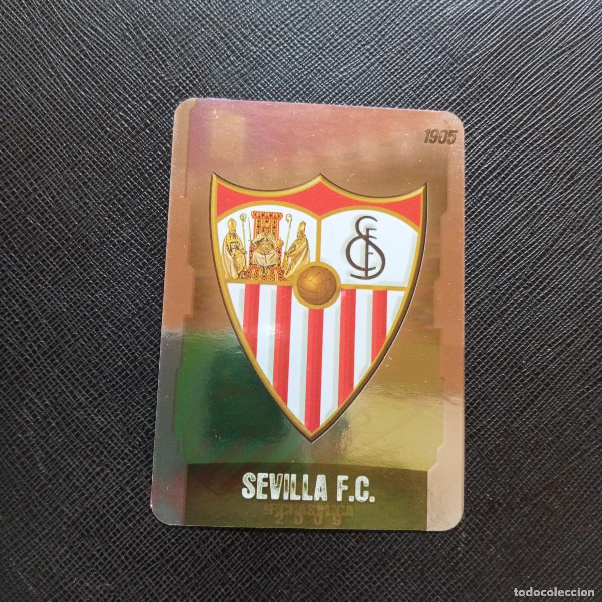 Cromos de f&uacute;tbol: 109 ESCUDO SEVILLA MUNDICROMO QUIZ GAME 2008 2009 FUTBOL 08 09 - A211 PG43 PUNTAS REDONDAS