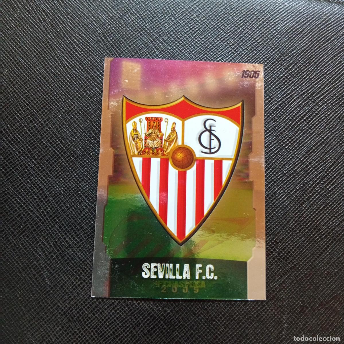 Cromos de f&uacute;tbol: 109 ESCUDO SEVILLA MUNDICROMO QUIZ GAME 2008 2009 FUTBOL 08 09 - A211 PG13 PUNTAS RECTAS