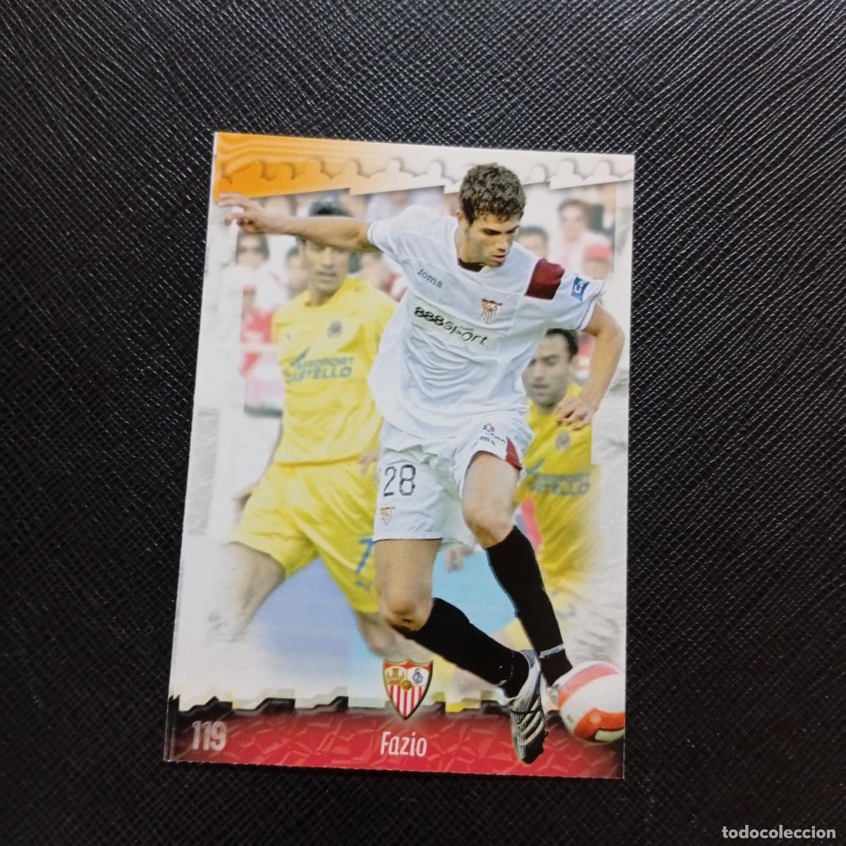 Cromos de f&uacute;tbol: 119 FAZIO SEVILLA MUNDICROMO QUIZ GAME 2008 2009 FUTBOL 08 09 - A211 PG14