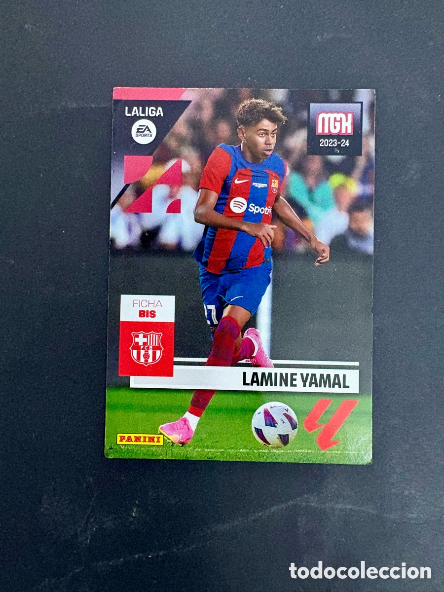 Cromos de f&uacute;tbol: Rookie Lamine Yamal #108BIS 108 bis FC Barcelona Panini Megacracks 2023 2024 23 24
