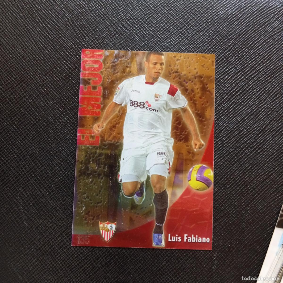 Fu&szlig;ball-Sticker: 135 LUIS FABIANO SEVILLA MUNDICROMO QUIZ GAME 2008 2009 FUTBOL 08 09 - A211 PG16 PUNTAS RECTAS