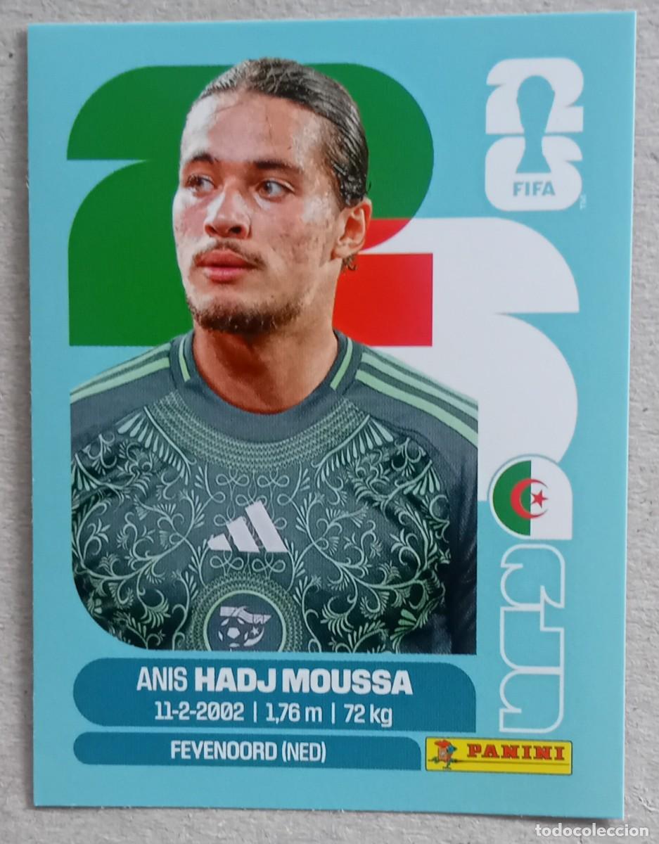 Fu&szlig;ball-Sticker: Figurina Panini 2026 Cromo World Cup Usa Mundial 2026 Anis Hadj Moussa Algeria n ALG 17