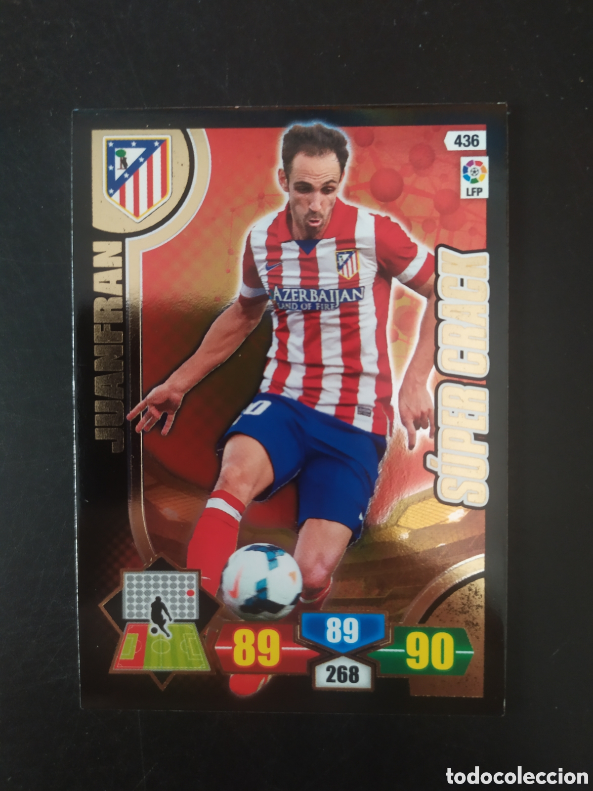 Fu&szlig;ball-Sticker: Adrenalyn 2013 2014 13 14 panini Juanfran super crack n&deg; 436 Atl&eacute;tico Madrid