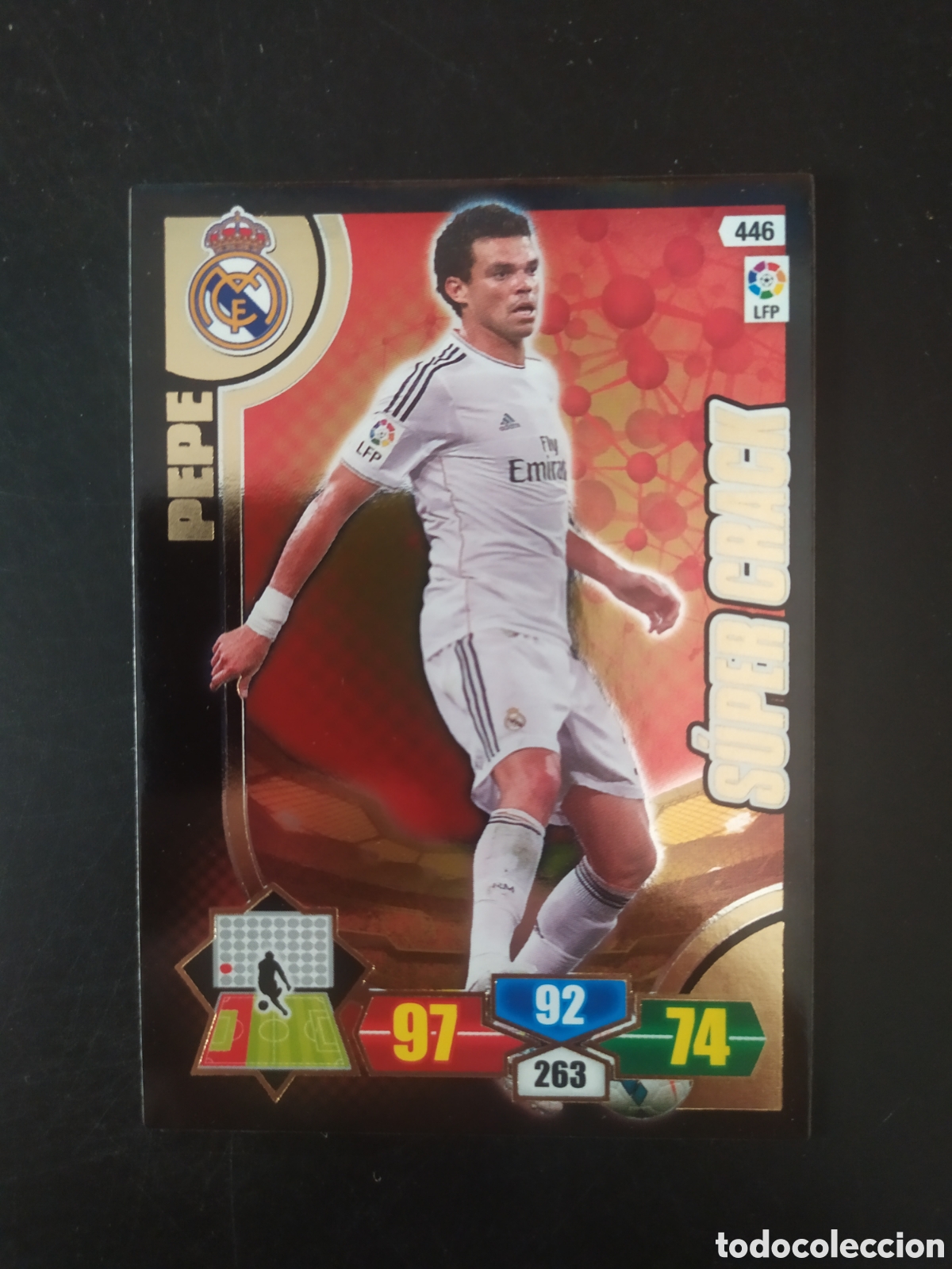 Fu&szlig;ball-Sticker: Adrenalyn 2013 2014 13 14 panini Pepe super crack n&deg; 446 Real Madrid