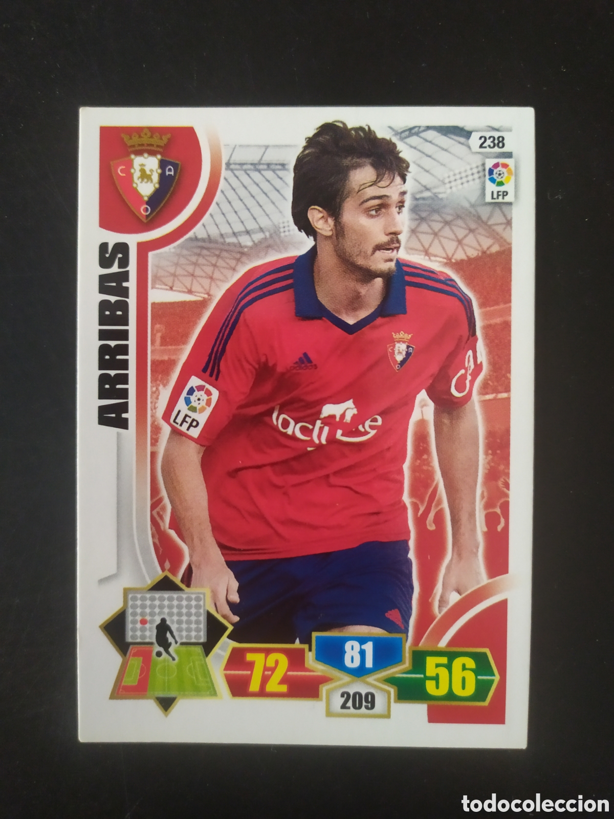 Cartes &agrave; collectionner de Football: Adrenalyn 2013 2014 13 14 panini Arribas n&deg; 238 Osasuna