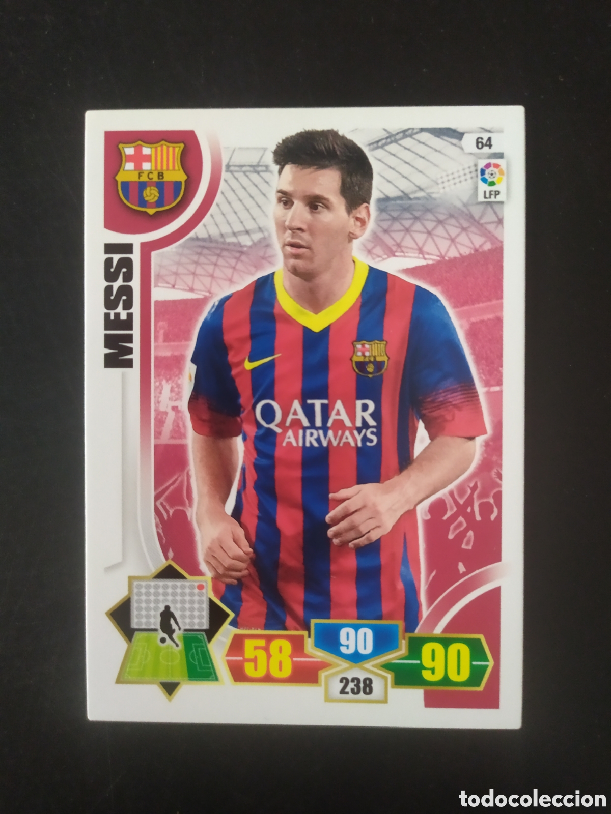 Cartes &agrave; collectionner de Football: Adrenalyn 2013 2014 13 14 panini Messi n&deg; 64 Barcelona