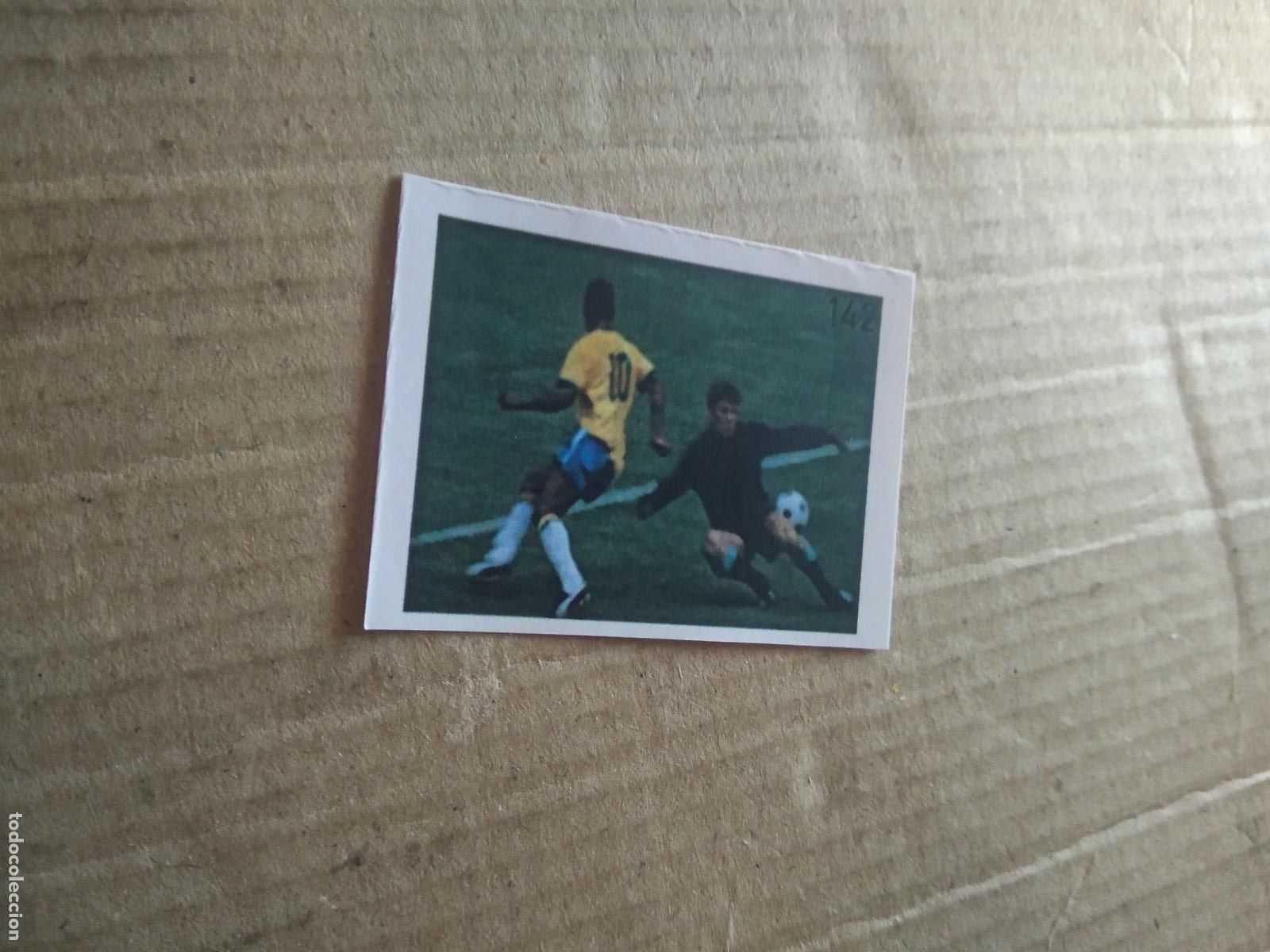 Cromos de f&uacute;tbol: 142 PELE BRASIL CROMO FUTBOL ALBUM DE FIGURINHAS DO REI PELE O MELHOR JOGADOR CAPITAO GANCHO