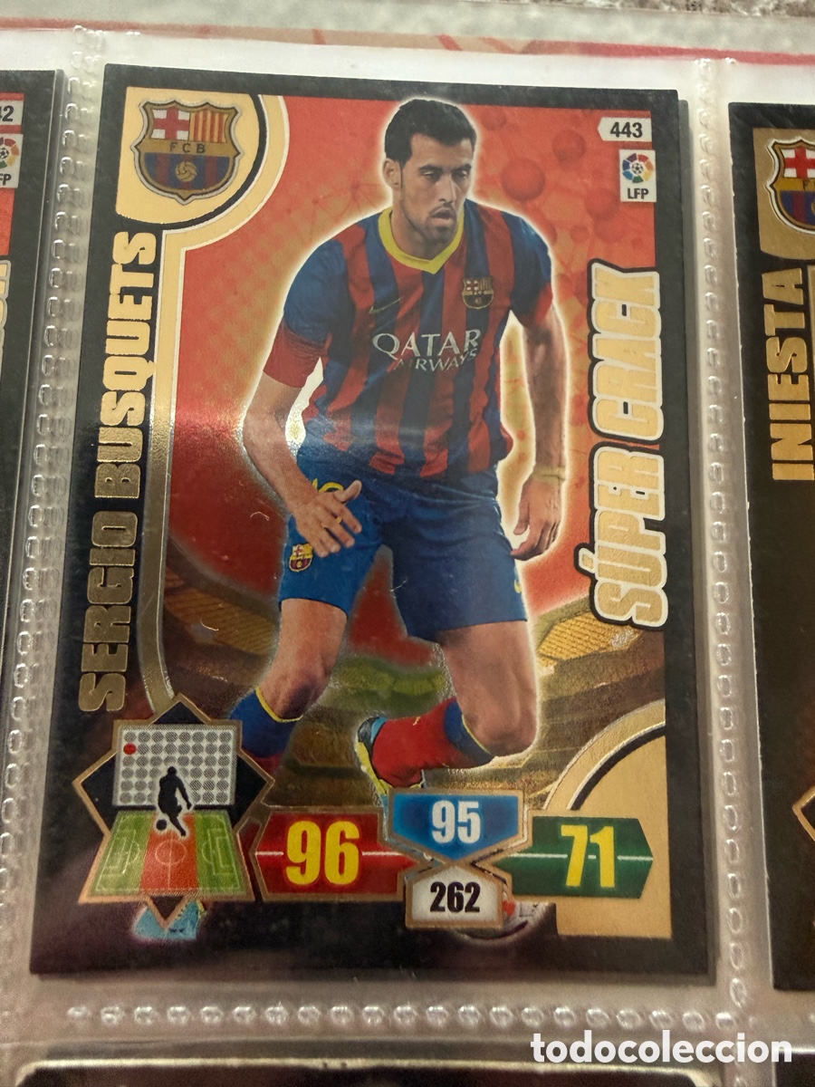 Cromos de f&uacute;tbol: Adrenalyn XL 2013-14. BUSQUETS. SUPER CRACK