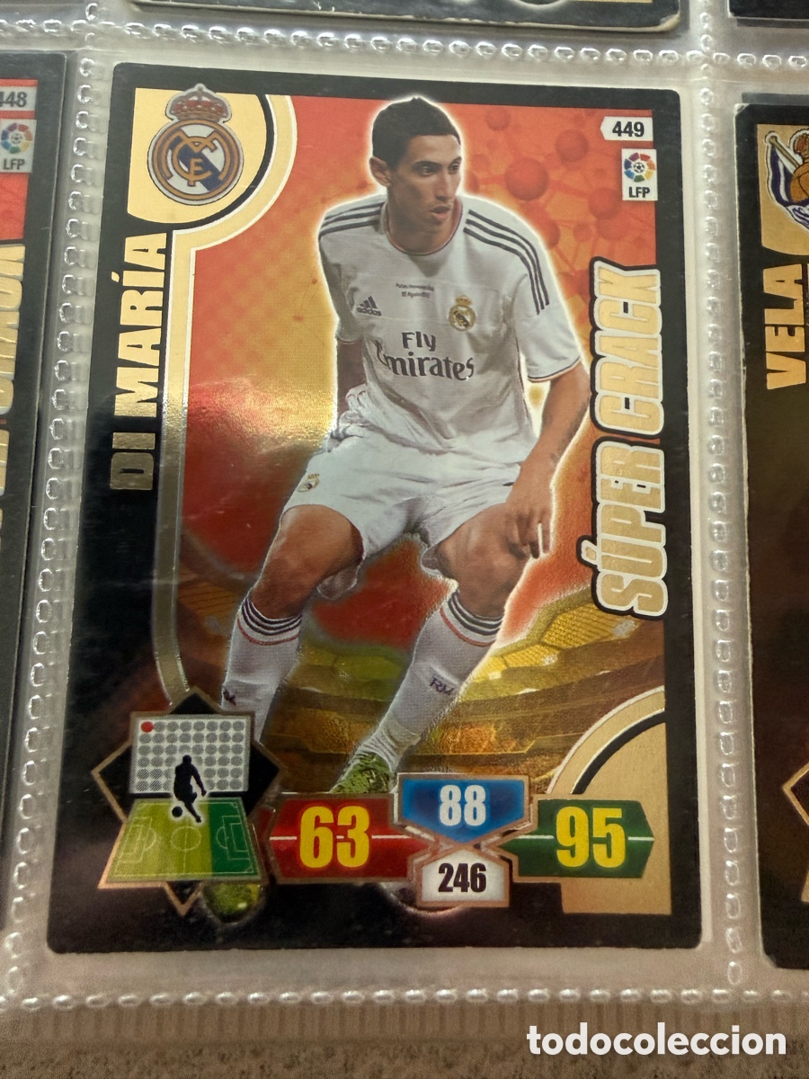 Cromos de f&uacute;tbol: Adrenalyn XL 2013-14. DI MAR&Iacute;A. SUPER CRACK