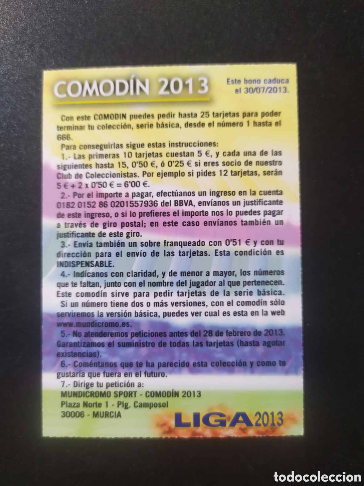 Cromos de f&uacute;tbol: Mundicromo fichas Liga 2012 2013 12 13 comodin 2013 bono 3 X 3