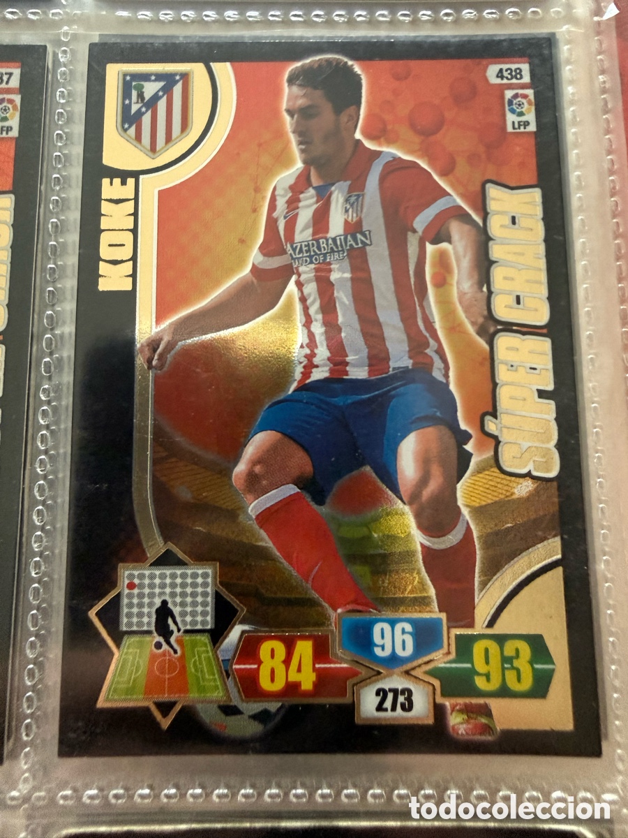Cromos de f&uacute;tbol: Adrenalyn XL 2013-14. KOKE. SUPER CRACK
