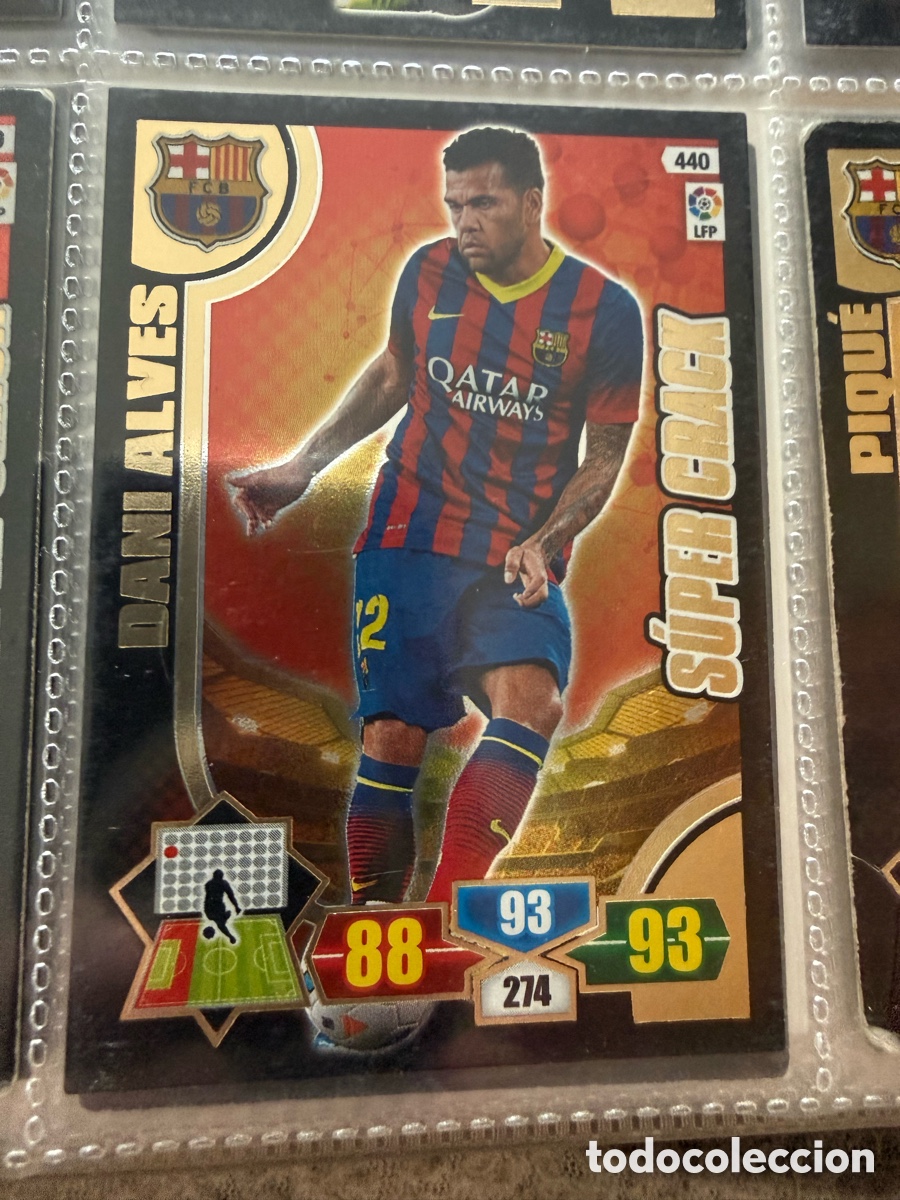 Cromos de f&uacute;tbol: Adrenalyn XL 2013-14. DANI ALVES. SUPER CRACK