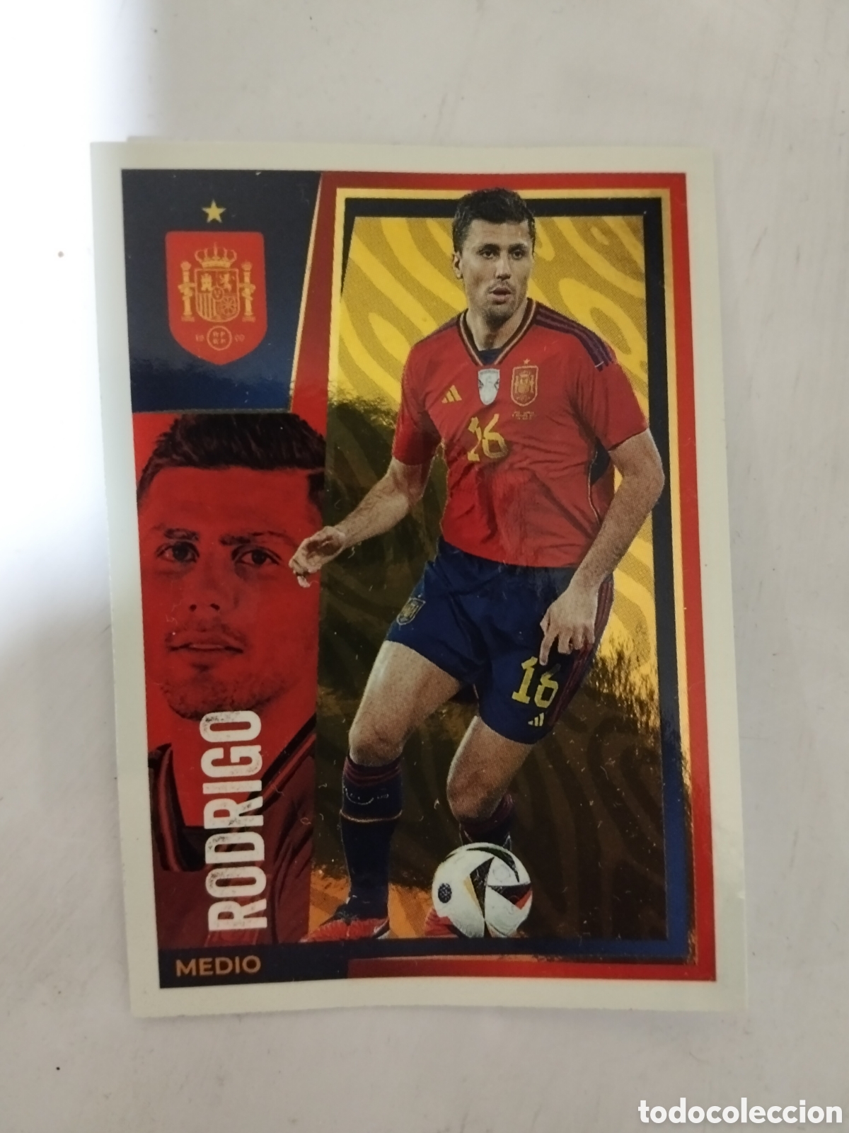 Cromos de f&uacute;tbol: Rodrigo medio 16 19 panini rfef selecci&oacute;n espa&ntilde;ola de f&uacute;tbol