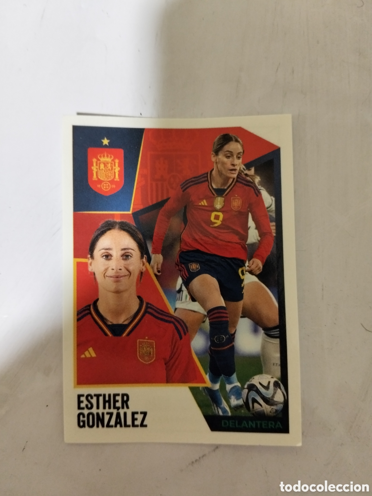 Cromos de f&uacute;tbol: Esther Gonz&aacute;lez 19 delantera selecci&oacute;n espa&ntilde;ola de f&uacute;tbol femenino 61 panini
