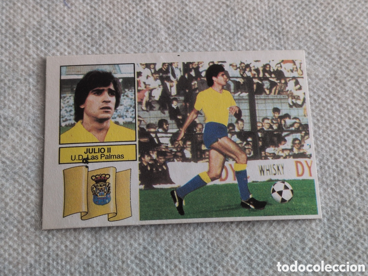 Cromos de f&uacute;tbol: JULIO II LAS PALMAS VERSION COLOCA LIGA ESTE 1982/83 82 83 SIN PEGAR