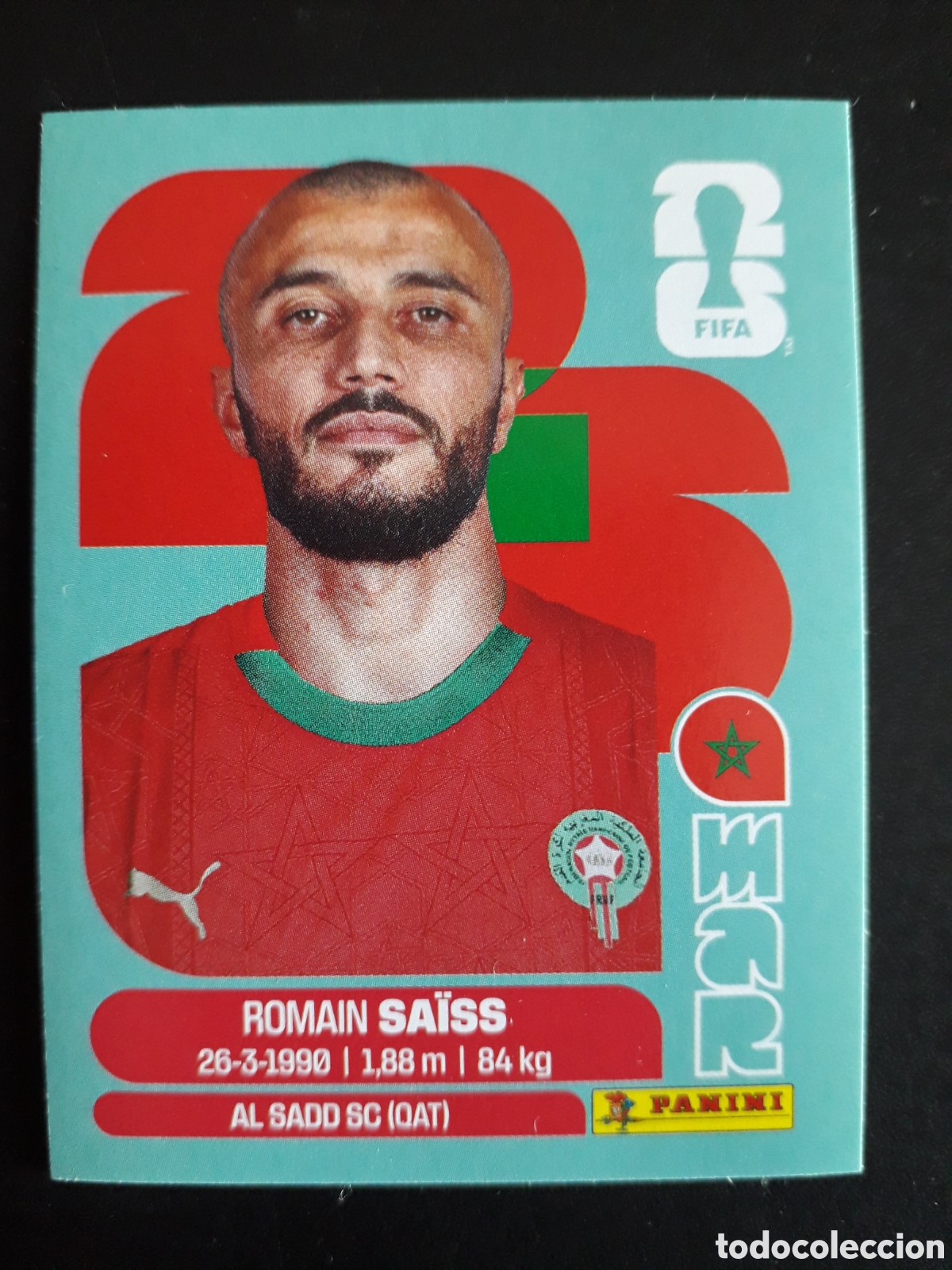 Cromos de f&uacute;tbol: SA&Iuml;SS MARRUECOS MAR 7 MUNDIAL F&Uacute;TBOL 2026 FIFA WORLD CUP PANINI SIN PEGAR PEDIDO M&Iacute;NIMO 3&euro;