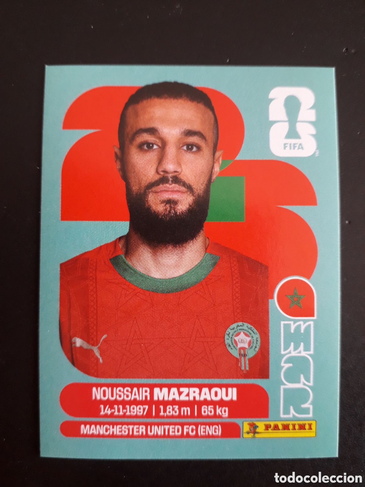 Cromos de f&uacute;tbol: MAZRAOUI MARRUECOS MAR 5 MUNDIAL F&Uacute;TBOL 2026 FIFA WORLD CUP PANINI SIN PEGAR PEDIDO M&Iacute;NIMO 3&euro;