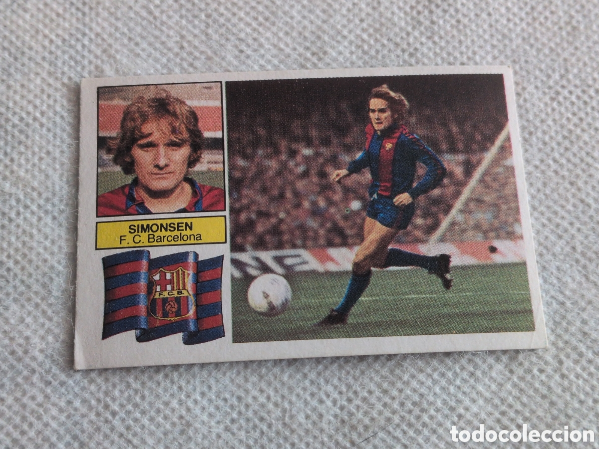Cromos de f&uacute;tbol: CROMO F.C.BARCELONA LIGA 82/83 SIMONSEN NUNCA PEGADO SIN PEGAR