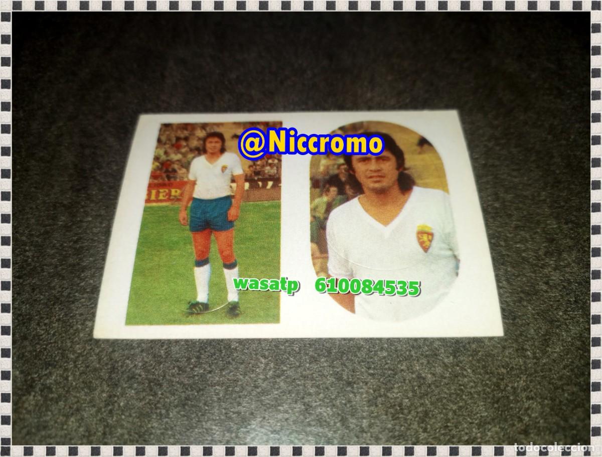 Cromos de f&uacute;tbol: blanco r zaragoza liga 75 76 cromo troquelado sin pegar ediciones maga futbol 1975 1976 niccromo