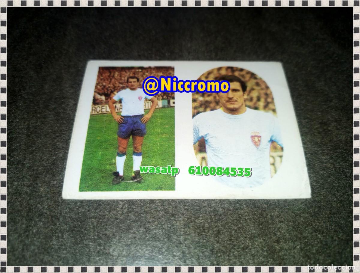 Cromos de f&uacute;tbol: planas r zaragoza liga 75 76 cromo troquelado sin pegar ediciones maga futbol 1975 1976 niccromo