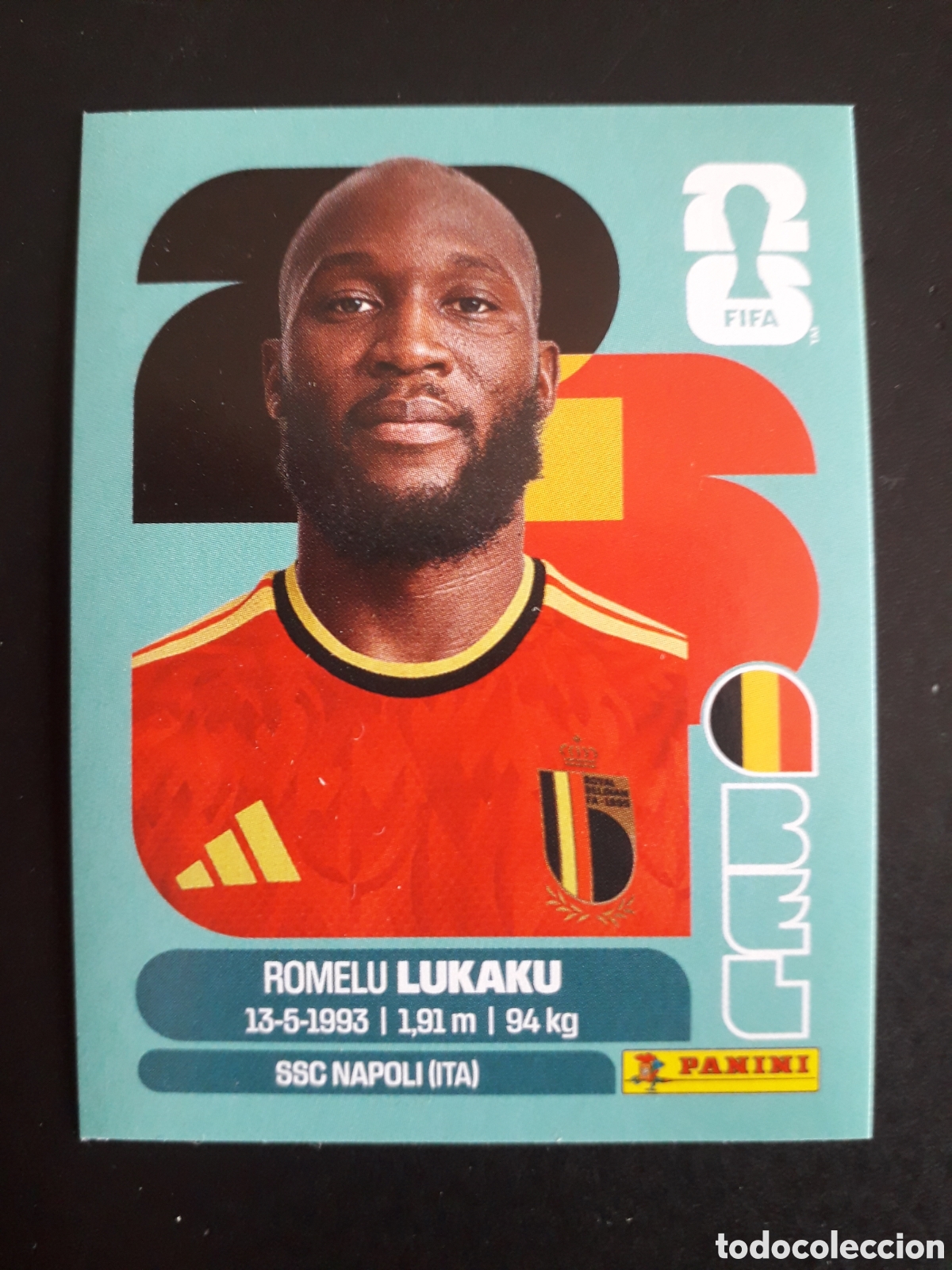 Cromos de f&uacute;tbol: LUKAKU B&Eacute;LGICA BEL 20 MUNDIAL F&Uacute;TBOL 2026 FIFA WORLD CUP PANINI SIN PEGAR PEDIDO M&Iacute;NIMO 3&euro;
