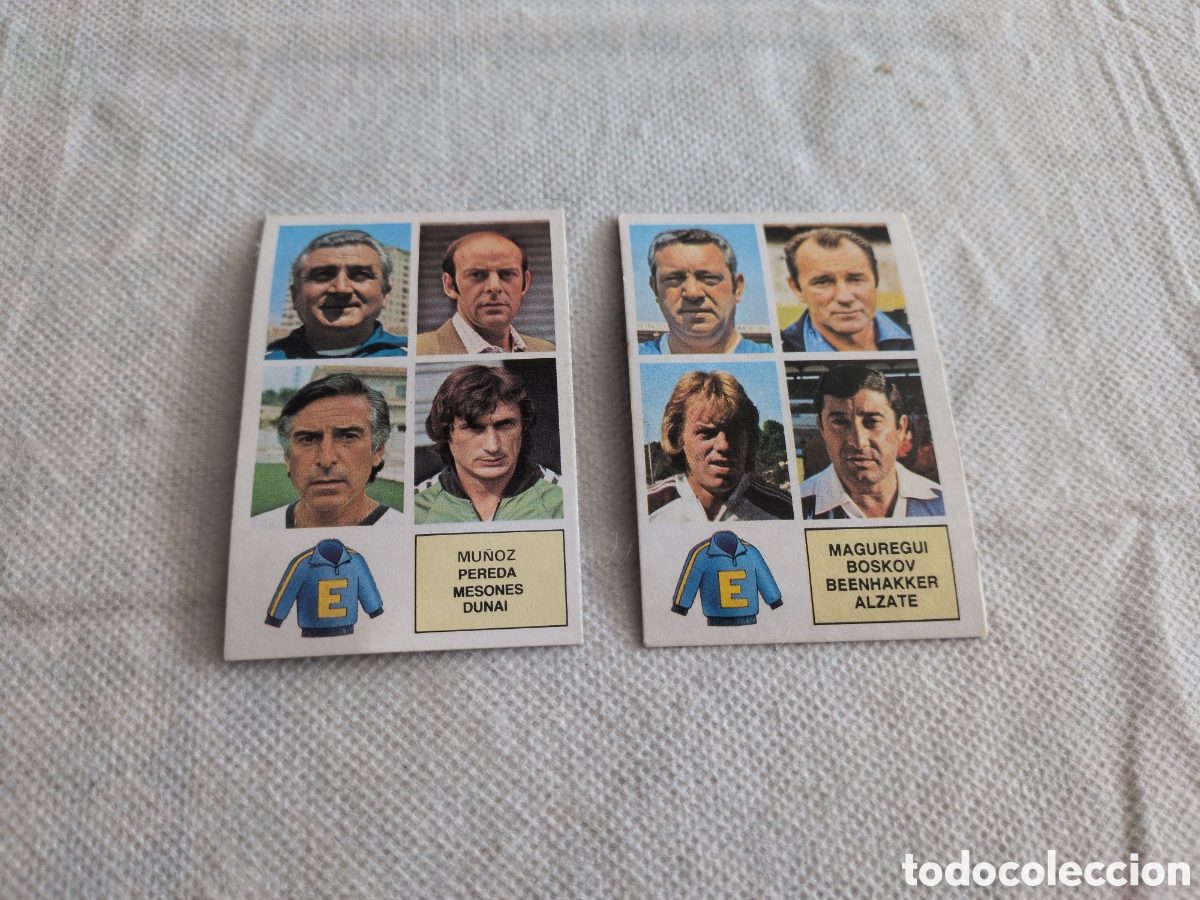 Cromos de f&uacute;tbol: LOTE 2 CROMOS ENTRENADORES ED ESTE 82/83 DIFERENTES