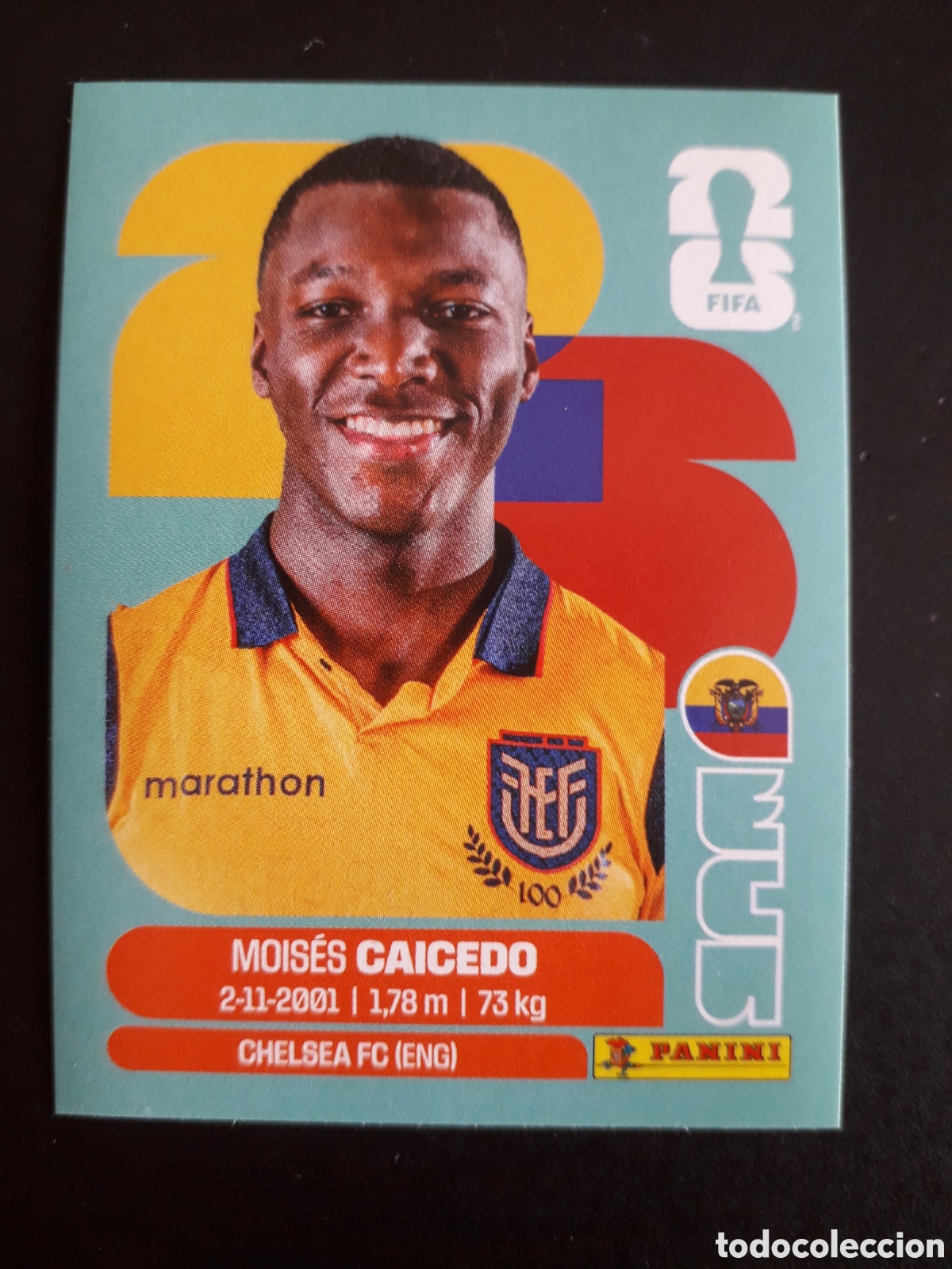 Cromos de f&uacute;tbol: CAICEDO ECUADOR ECU 9 MUNDIAL F&Uacute;TBOL 2026 FIFA WORLD CUP PANINI SIN PEGAR PEDIDO M&Iacute;NIMO 3&euro;
