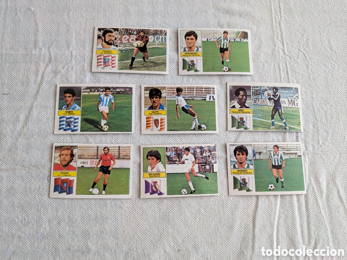 Cromos de f&uacute;tbol: LOTE 8 CROMOS COLOCAS ED ESTE 82/83 DIFERENTES SIN PEGAR